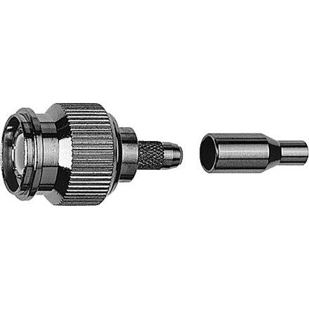 Telegärtner - Koax-Steckverbinder TNC-Kabelstecker 50Ohm 100023705 cr/cr,RG174/U,188AU − 5 Stück