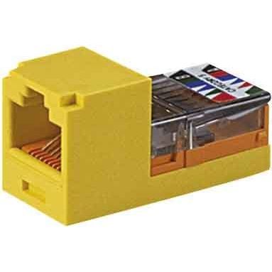 Panduit - Modularer Steckverbinder MINI-JACK Buchse Kat5 CJ588AWY − 10 Stück