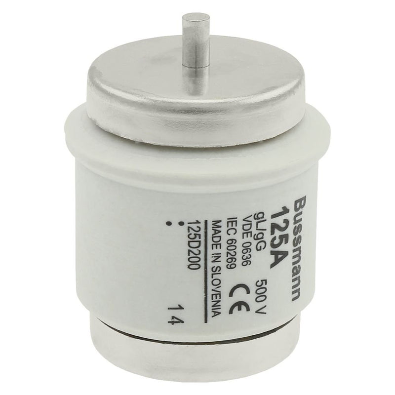 Eaton - D-Sicherungseinsatz Sicherungseinsatz Nieders. FUSE 125 D#125D200 125A AC 500V 50kA − 10 Stück