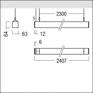 Zumtobel Group - Pendelleuchte LED-Pendelleuchte LINCOR DI #42950876 830, silber