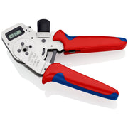Knipex - Presswerkzeug Kabelschuhe/Verbinder, Aderendhülsen, Schirmanschluss Vierdornpresszange 97 52 63 DG 195mm