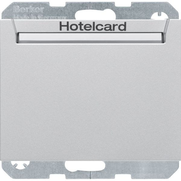 Berker - Taster Relais-Schalter Hotelcard 16417134 alu matt