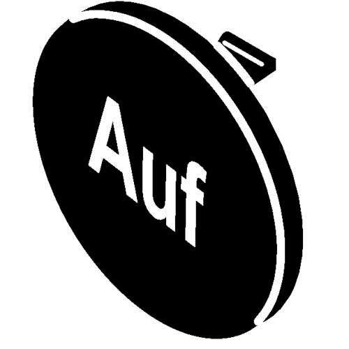 Stahl - Bezeichnungsschild für Befehlsgeräte Tastenschild 155883 − 1 Stück by Stahl
