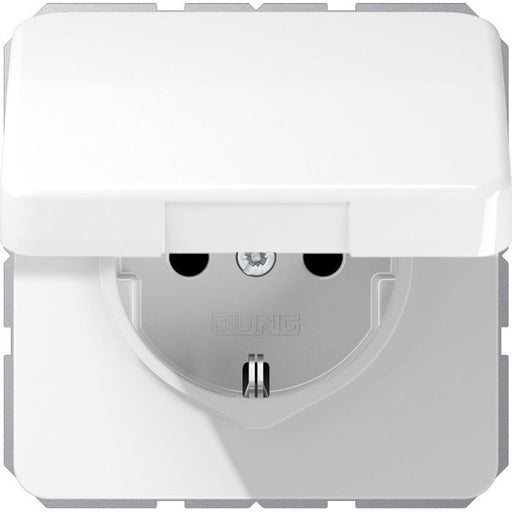 Jung - Steckdose SCHUKO-Steckdose 16A 250V CD 1520 BFKIKL WW Klappdeckel