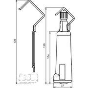 DEHN - Abisolier-/Abmantelwerkzeug DEHNhelix Abmantelwerkzeug AW DEHNHELIX f. HVI-Ltg D20-27mm