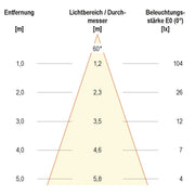 EVN Lichttechnik - Decken-/Wandleuchte P-LED Wandanbauleuchte P54061402HR IP54 230V 3000K
