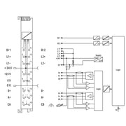 WAGO - Feldbus, Dez. Peripherie - Funktions-/Technologie-Modul Proportionalventilmodul 750-1632/000-100 2-,3-,4-Leiter-Ans