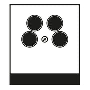 Jung - Einsatz/Abdeckung für Kommunikationstechnik Abdeckung für SAT-TV LC 990-4 SAT2 253