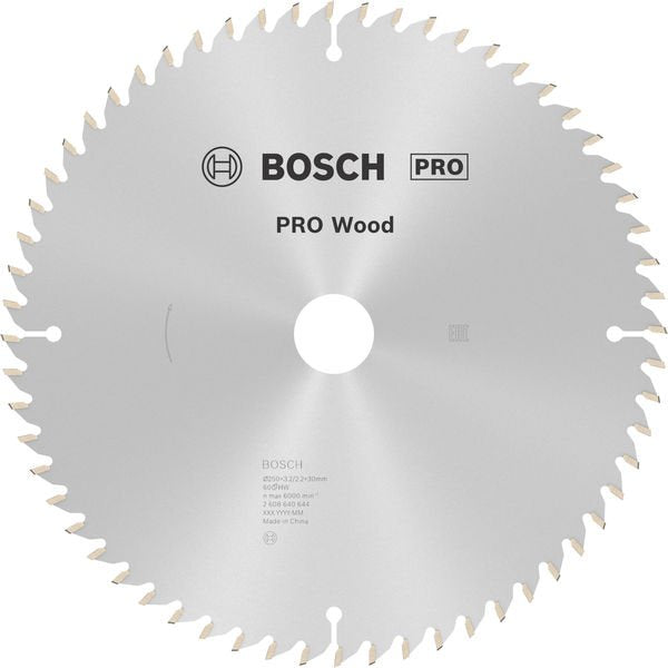 Bosch - Kreissägeblatt PRO Wood Kreissägeblatt, 2608640644 250 x 3,2 x 30 mm
