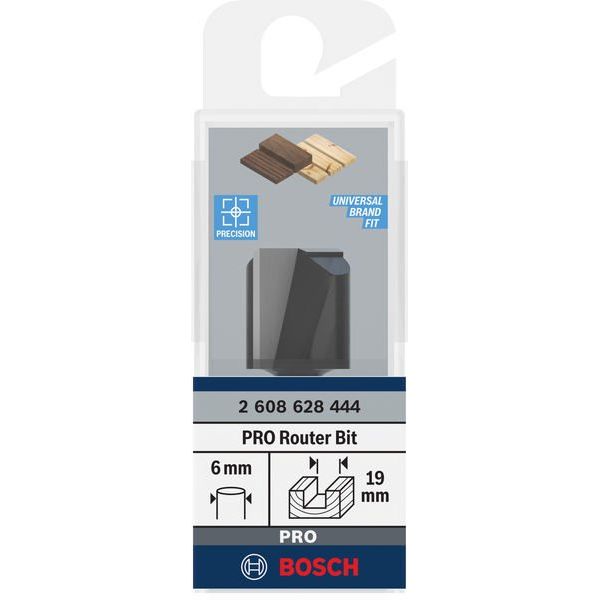 Bosch - Fräser PRO Nutfräser, 2608628444 zweischneidig 19 x L