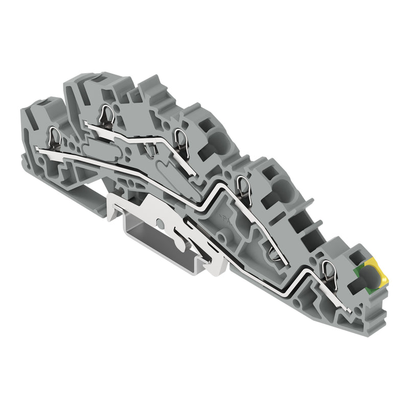 WAGO - Installations-Etagenklemme 2005-7645 L/L/PE 4/6qmm grau