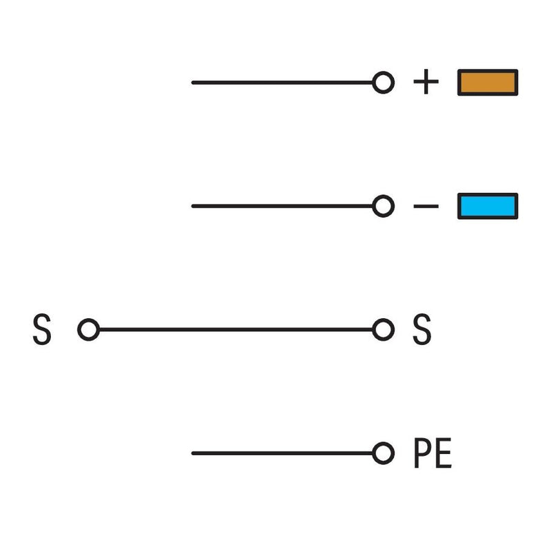 WAGO - Initiator/Aktor-Reihenklemme Initiatorenklemme 280-570 0,08-2,5mmq grau