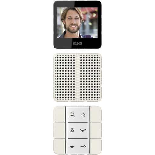 Jung - Innenstation für Türkommunikation Video-Innenstation SI VI CD 627 W BSF+Folie+Kabel − 1 Stück by Jung
