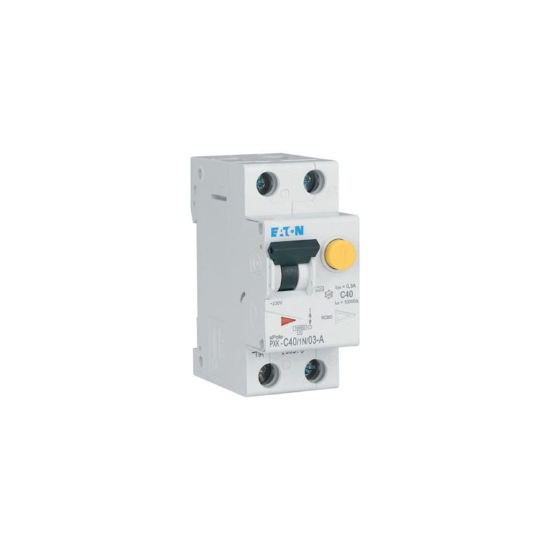 Eaton - Kombination FI-Schalter/Leitungsschutzschalter FI/LS-Kombischalter PXK-C40/1N/03-A C 40A 1p+N, 300mA