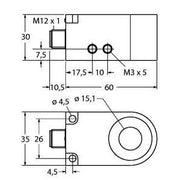 Turck - Induktiver Näherungsschalter Sensor BI15RW30DAP6XH1141 induktiv