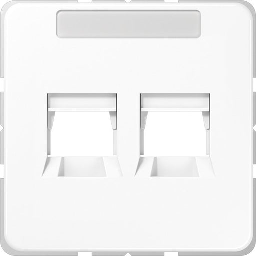 Jung - Einsatz/Abdeckung für Kommunikationstechnik Abdeckung Schriftfeld aws CD 569-25 WE WW für Mod.Jack Buchsen
