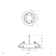 EVN Lichttechnik - Downlight/Strahler/Flutlicht Einbauleuchte 539 214 alu 1-flammig, starr