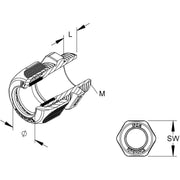 HKL - Kabelverschraubung 1234VM1602 sigr,D=4-10mm,IP68 − 50 Stück