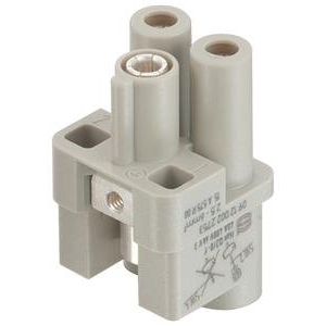 Harting - Kontakteinsatz für Rechtecksteckverbinder Buchseneinsatz 09120022753 Han Q 2/0 2,5-6 qmm