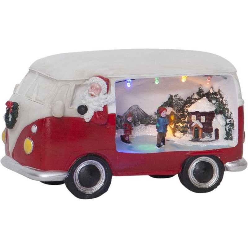 Star Trading - Festbeleuchtung LED-Weihnachtszene 992-22 Santa/Bus