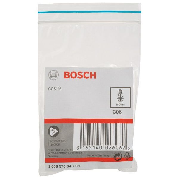 Bosch - Spannzange mit 1608570043 Spannmutter 6 mm für