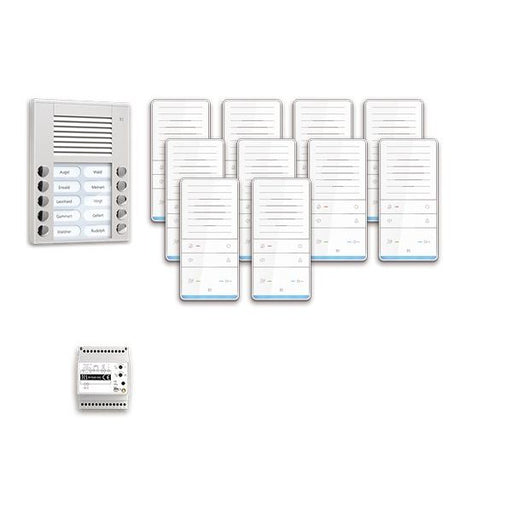 TCS Tür Control - Türsprech-Set audio:pack Aufputz f. 10WE PAAF102/001 m. Außenstation PES