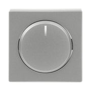 Busch-Jaeger - Abdeckung/Bedienelement für Installationsschalterprogramme Zentralscheibe alusil 6540-83-102 für Drehdimmer