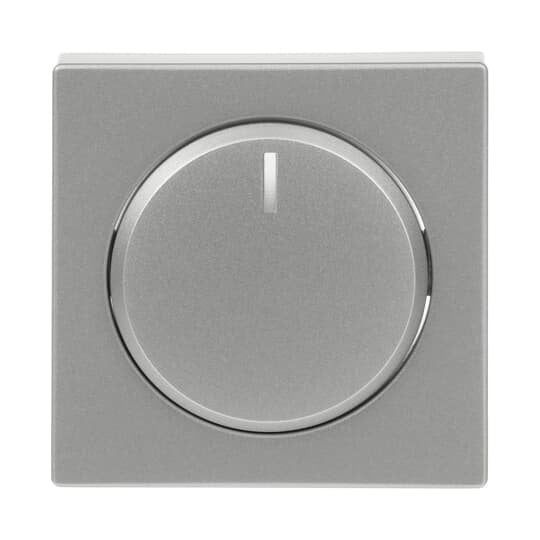 Busch-Jaeger - Abdeckung/Bedienelement für Installationsschalterprogramme Zentralscheibe alusil 6540-83-102 für Drehdimmer