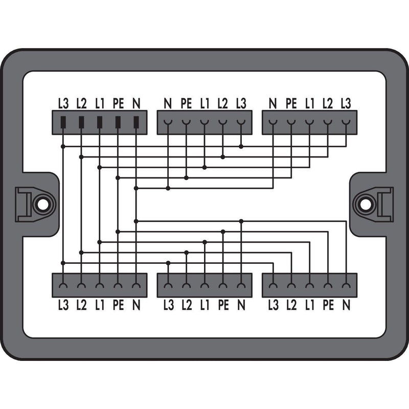 WAGO - Kompaktverteiler für steckbare Gebäudeinstallation Verteilerbox 899-631/187-000 400 V