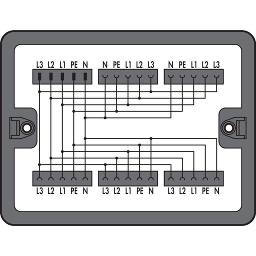 WAGO - Kompaktverteiler für steckbare Gebäudeinstallation Verteilerbox 899-631/187-000 400 V