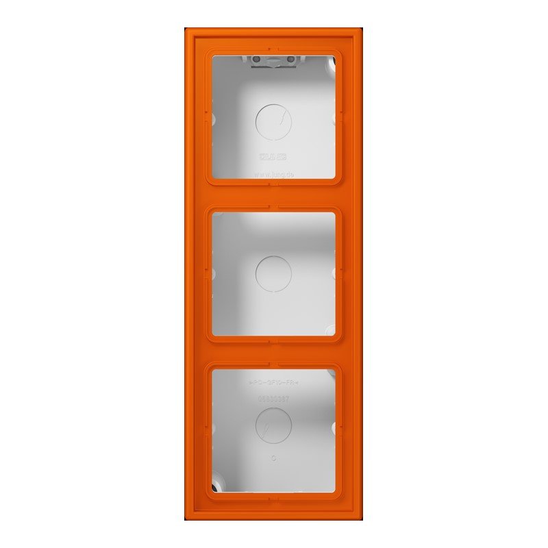 Jung - Aufputzgehäuse für Unterputzgerät Aufputz-Kappe 3fach LC 583 A 260 orange vif (4320S)