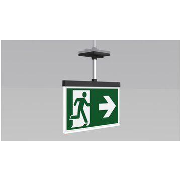 RP-Technik - Sicherheitsleuchte Rettungszeichenleuchte AXEP403WL-AZ 3h, Wireless, anthr