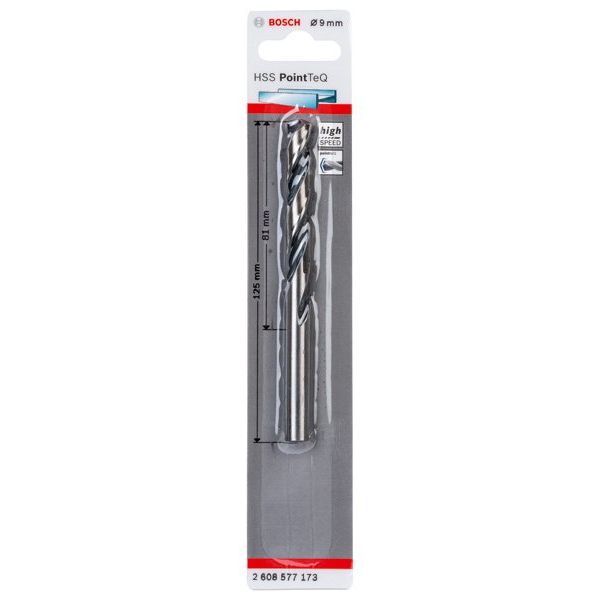 Bosch - Bohrer Metallspiralbohrer HSS 2608577173 PointTeQ DIN 338 9,0