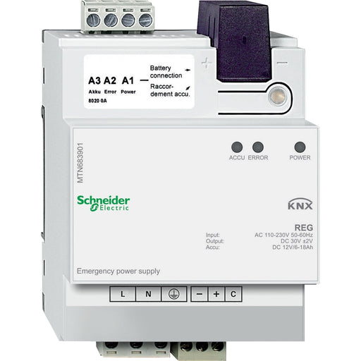 Schneider Electric - Bussystem-Spannungsversorgung Notstromversorgung REG MTN683901 lichtgrau