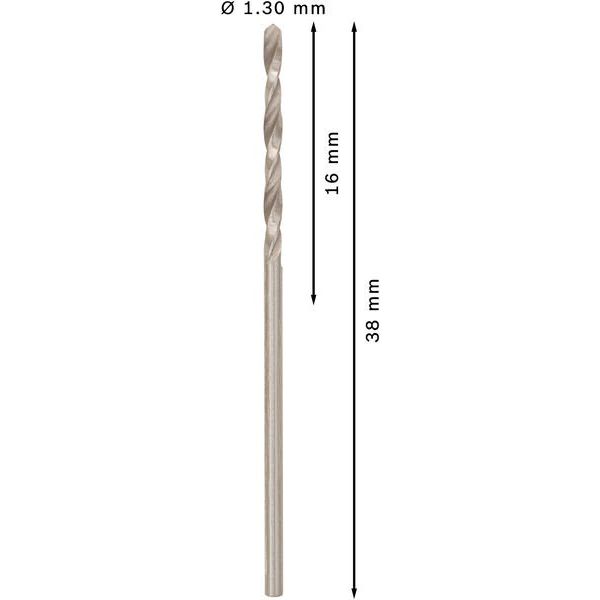 Bosch - Bohrer PRO Metal HSS-G 2608585469 Spiralbohrer 1,3 x