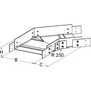 Niedax - Bogen für Kabelrinne GFK-Bogen 45Grad KKC 110.400