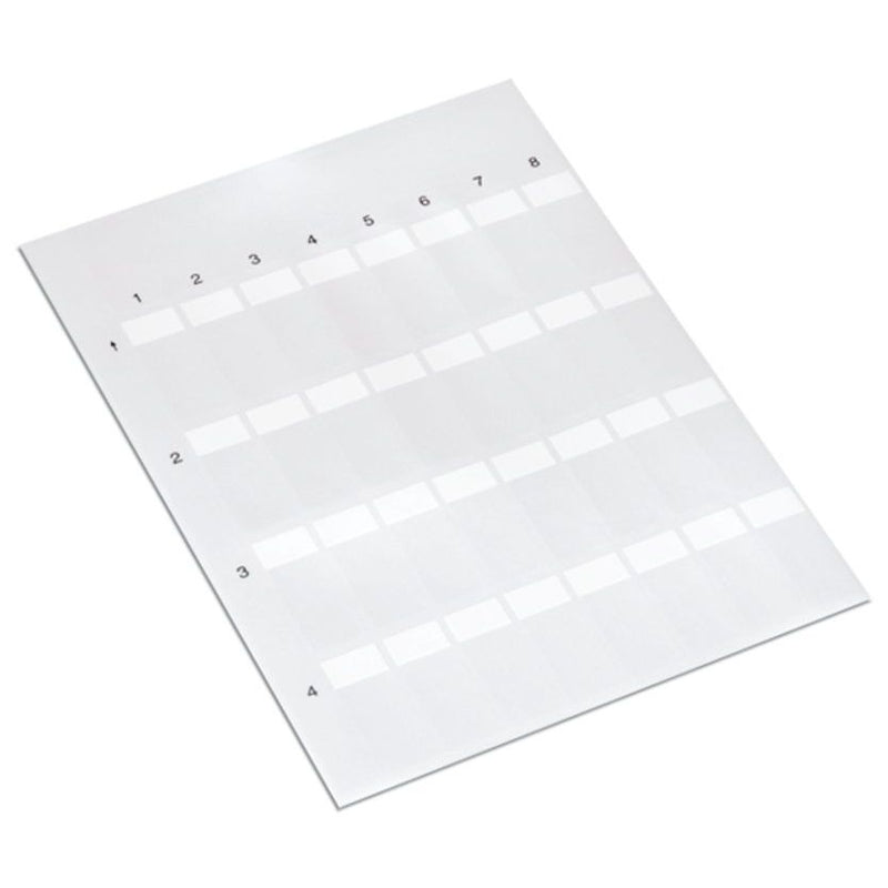 WAGO - Kennzeichnungsmaterial Etiketten 211-150 9x17mm 70Bögen sw − 20 Stück
