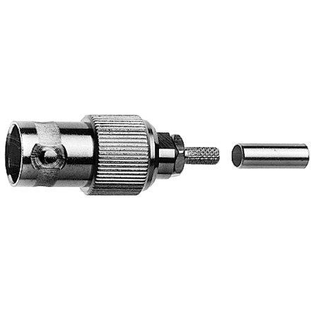 Telegärtner - Koax-Steckverbinder BNC-Kabelbuchse 100023427 50Ohm cr/cr
