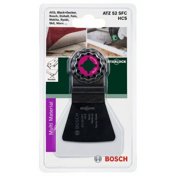 Bosch - Blatt für Oszillierer Schaber Starlock 2609256955 ATZ 52 SFC, Flexibel