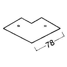 Zumtobel - Mechanisches Zubehör/Ersatzteile für Leuchten Kaschierungsteil 3ph ws S2 802260 Winkelverbinder − 1 Stück