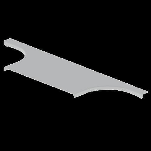 Unex - Deckel T-Stück für Kabeltragsystem T-Abzweiger 66529 lichtgrau, 500mm