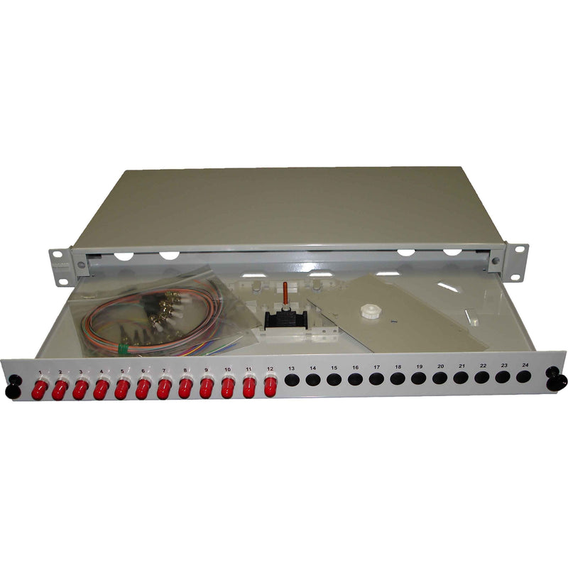 Fumo - Patchpanel LWL Panel 6xSC-D 12Pigt. OM2 BX-A-06-SC-12-OM2 ausziehbar