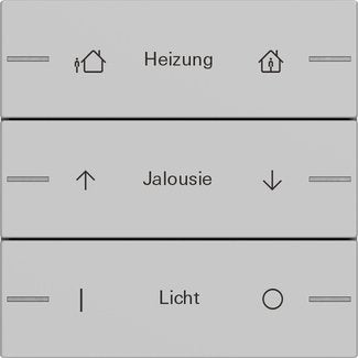 Gira - Bussystem-Tastwippe Wippenset 3-fach indiv. 5763015 Tastsensor Grau