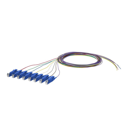 Metz Connect - LWL-Pigtail OpDAT Pigtail E2000-UPC 150Q1MO0020E8 OS2, 8 Farben − 8 Stück