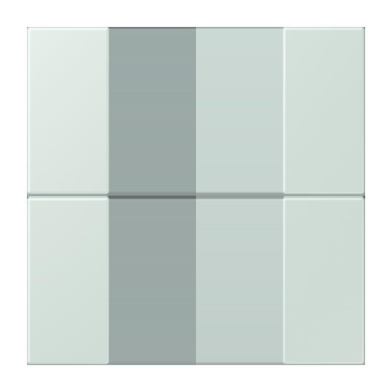 Jung - Abdeckung/Bedienelement für Installationsschalterprogramme Tastensatz 2fach LC 502 TSA 215 ceruleen pale