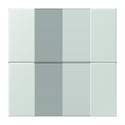 Jung - Abdeckung/Bedienelement für Installationsschalterprogramme Tastensatz 2fach LC 502 TSA 215 ceruleen pale