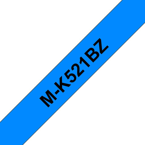 Brother - Schriftband Schriftbandkassette M-K521 9mm, 8m, bl, sw − 20 Stück