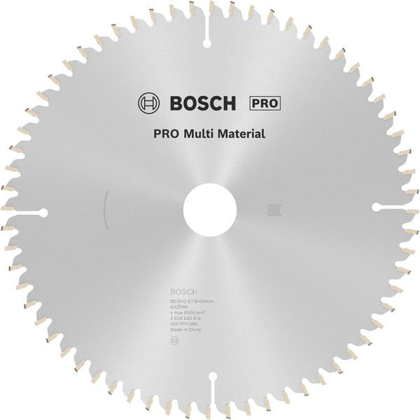 Bosch - Kreissägeblatt PRO Multi Material 2608640514 Kreissägeblatt 235 x