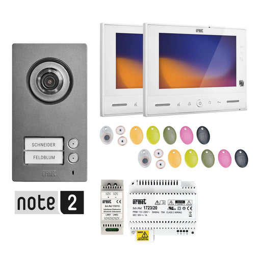 Grothe - Türsprech-Set Video 2Draht-Set -Note 2 SET 1723/96 WLAN-Zweifam.haus