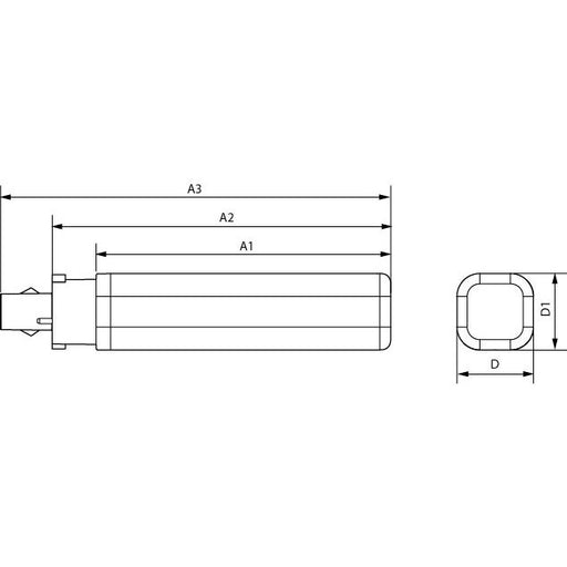Philips Lighting - LED-Lampe/Multi-LED LED-Kompaktlampe f.KVG/VVG CorePro LED#28750100 G24d-1, 830